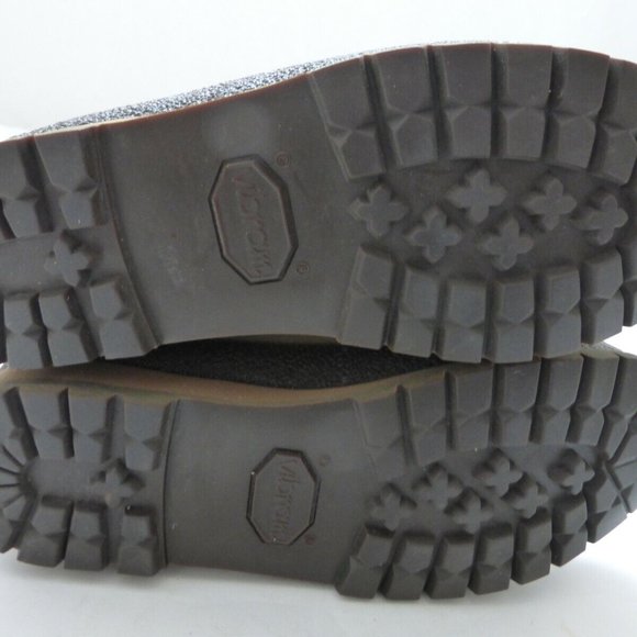 WOMENS 5.5 N Vintage RAICHLE Switzerland Leather Nubuck Hiking Boots Vibram Sole - Picture 9 of 11